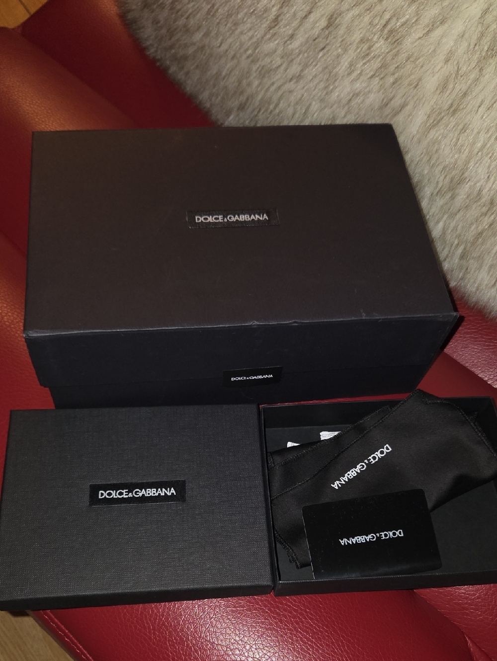 Dolce & Gabbana Black Textured Gift Box Set